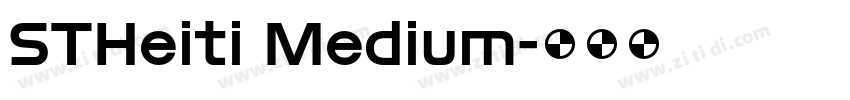 STHeiti Medium字体转换